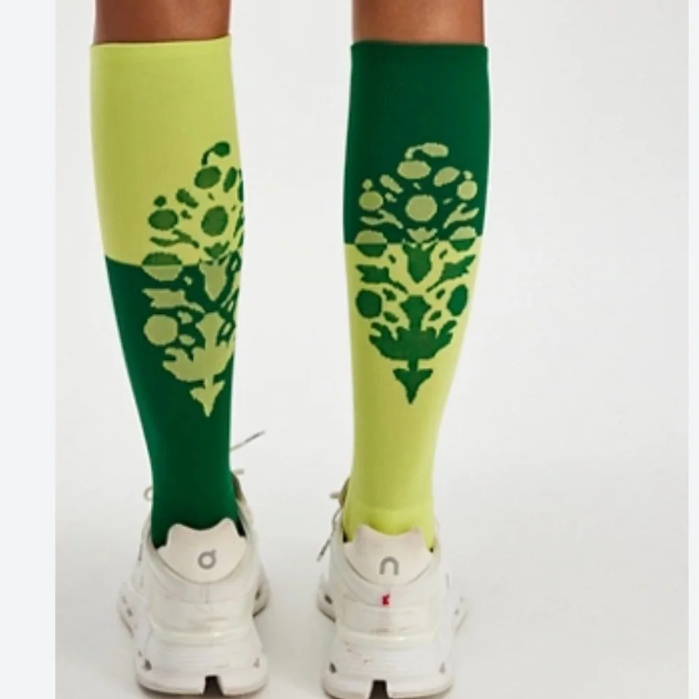Free People Colorblock Tall Socks